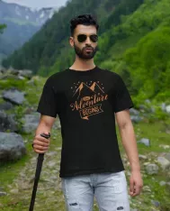 T-shirt homme personnalisé - Nature - "The adventure begins"
