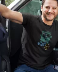 T-shirt homme personnalisé - Van - "Surf et van"