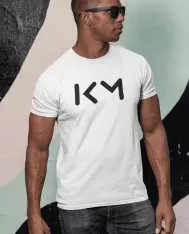 T-shirt homme personnalisé - Sport - "Mbappé KM Logo"