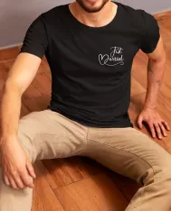 T-shirt homme personnalisé - Mariage - "Just married"