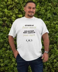 T-shirt homme personnalisé - Évènements - "Futur marié"