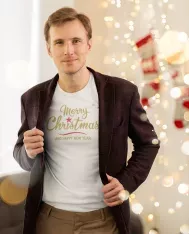T-shirt homme personnalisé - Évènements - "Merry christmas"