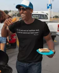 T-shirt homme 100% coton bio - Humour - Kaamelott "C'est pas moi qui explique mal, c'est les autres qui sont cons !"