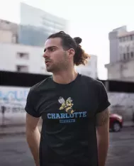 T-shirt homme personnalisé - Sport - "Charlotte hornets"