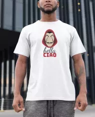 T-shirt homme personnalisé - Série - "Bella ciao"