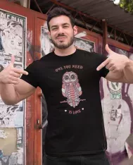 T-shirt homme personnalisé - Citation - "Owl you need is love"