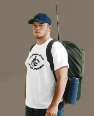 T-shirt homme personnalisé - J'peux pas - "Je peux pas j'ai pêche"