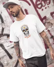 T-shirt homme personnalisé - Vintage - "Même la mort ne pourra éteindre mon feu "