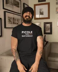 T-shirt homme 100% coton bio - Humour - "PICOLE NATIONALE"