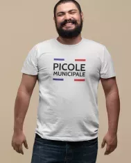 T-shirt homme personnalisé - Humour - "Picole municipale"
