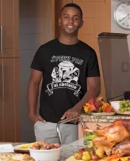 T-shirt homme 100% coton bio - Humour - "J'peux pas j'ai raclette" Old school