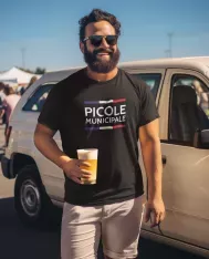 T-shirt homme personnalisé - Humour - "Picole municipale"