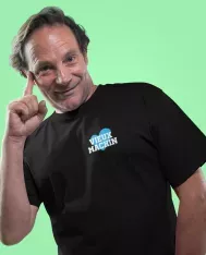 T-shirt homme 100% coton bio - Humour - "Vieux machin" Bleu