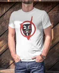 T-shirt homme personnalisé - Personnages - "V masqué"