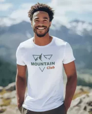 T-shirt homme personnalisé - Nature - "Mountain club"