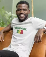 T-shirt homme personnalisé - Football - "Maillot de foot SÉNÉGAL"