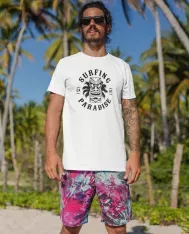 T-shirt homme personnalisé - Sport - "Surfing paradise"