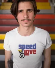 T-shirt homme personnalisé - Lifestyle - "Speed and Love"