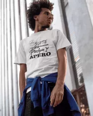 T-shirt homme personnalisé - Apéro - "La suite au prochain apéro"