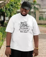 T-shirt homme personnalisé - Citations films et séries - "L'alcool c'est pas cool ?"