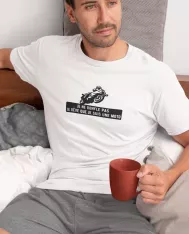 T-shirt homme personnalisé - Citations Humour - "Je ne ronfle pas"
