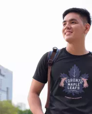 T-shirt homme personnalisé - Villes et voyages - "Toronto maple leafs"