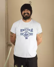 T-shirt homme 100% coton bio - Humour - "Petit enculé"