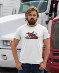 T-shirt homme personnalisé - 4X4 - "Montagnes off road"