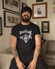 T-shirt homme 100% coton bio - Humour - "Petit imbibé"