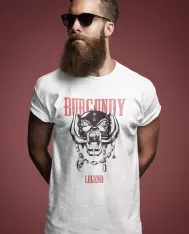 T-shirt homme personnalisé - Moto - "Burgundy legend"