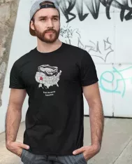 T-shirt homme personnalisé - Muscle car et usa - "Full throttle America"