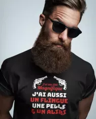 T-shirt homme personnalisé - Citations Humour - "J'ai une fille magnifique"