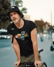 T-shirt homme personnalisé - Sport - "Certifié Biker"