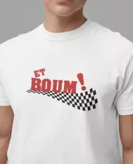 T-shirt homme personnalisé - MotoGP - "ET BOUM"