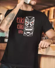 T-shirt homme personnalisé - Villes et voyages - "Tiki tiki life"