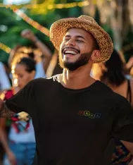 T-shirt homme 100% coton bio - Cadeau - "PAPA" Couleur