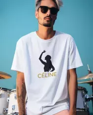 T-shirt homme personnalisé - Musique - "Silhouette Céline"