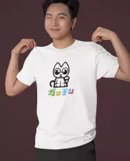 T-shirt homme personnalisé - Animaux - "Neko Neko Couleurs"