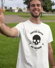 T-shirt homme personnalisé - Évènements - "Notre pote se marie"