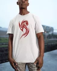 T-shirt homme personnalisé - Vintage - "Dragon Tribal"