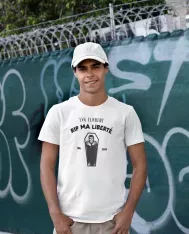T-shirt homme personnalisé - Évènements - "RIP ma liberté"