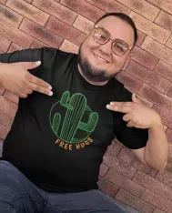 T-shirt homme personnalisé - Humour - "Free hugs qui piquent"