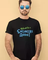 T-shirt homme personnalisé - Mode - "... Sneakers Addict" Graffiti