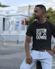 T-shirt homme personnalisé - Rock - "System of a down Star"