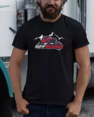 T-shirt homme personnalisé - 4X4 - "Montagnes off road"