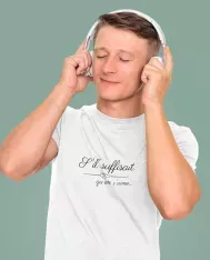 T-shirt homme personnalisé - Musique - "S'il suffisait qu'on s'aime..."