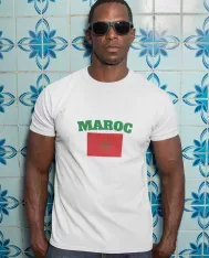 T-shirt homme personnalisé - Football - "Maillot de foot MAROC"