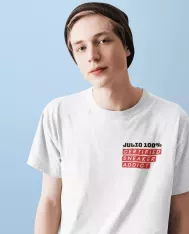 T-shirt homme personnalisé - Mode - "...100% Sneakers Addict"