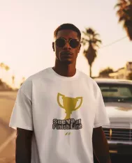 T-shirt homme personnalisé - F1 - "See ya at finish line"