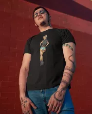 T-shirt homme personnalisé - Vintage - "Rockabilly babe"